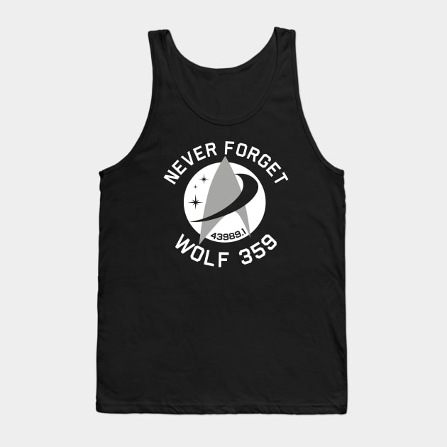 Never Forget Wolf 359 Tank Top by PopCultureShirts